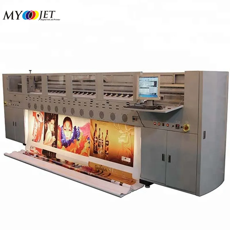 큰 체재 중국에 있는 10 피트 코드 기치 도형기 인쇄기 konica 512i 용매 인쇄 기계