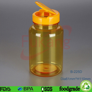 Botella de plástico vacía para mascotas, tarro de plástico de jengibre, 225ml, suplementos de cápsula para drogas, color verde - Product Image 3