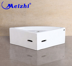 Lavabo triangulaire en céramique pour salle de bain à vendre - Product Image 3