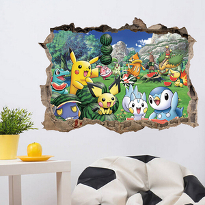 Auto-adhesivo etiqueta de la pared decoración de la habitación de los niños 3d pokemon - Product Image 1