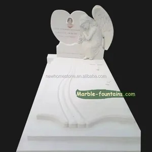 Marble Grave Monument European Style Memorial Usage Headstone Gravestone