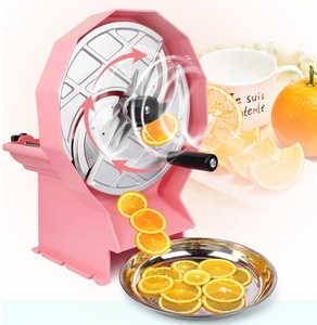 Nouvelle machine à découper les fruits et légumes en acier inoxydable de couleur rose, pour faire des <span class=keywords><strong>chips</strong></span> de bananes - Product Image 1