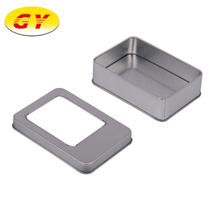 窓付きの既存の長方形のキャンディーブリキの箱 - Product Image 2