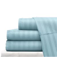 Parure de draps de qualité supérieure 600 fils/cm², 100 % coton, blanc pur, coton à fibres longues, drap de lit Queen