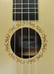 Ukulele de concert en épicéa laminé de 24 pouces, guitare de voyage pour débutants, fabrication chinoise, marque Aiersi, instrument à cordes, vente en gros d'ukuleles - Product Image 3