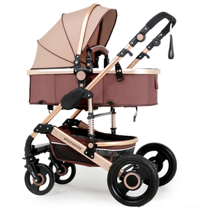 Carro de bebé rosa aluminio tubo con cochecitos de bebé cesta/cómoda de grandes compras para el bebé - Product Image 2