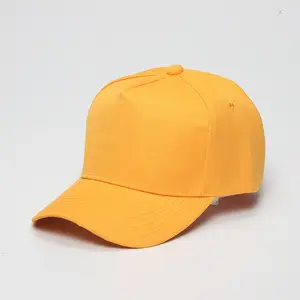 plain blank 100% polyester curved brim structured 5 panel a frame snap back baseball caps