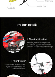 2019 Hoshi JJRC JX02 RC Máy Bay Trực Thăng Bay <span class=keywords><strong>Drone</strong></span> 2.4G 4CH Xây Dựng Hợp Kim Chống Tai Nạn Độ Cao Giữ Đồ Chơ<span class=keywords><strong>i</strong></span> Máy Bay Trực Thăng RTF - Product Image 6