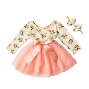 Vendita calda capretti del bambino della ragazza del cotone a maniche lunghe principessa abito <span class=keywords><strong>nero</strong></span> e rosso per 1-6 anni - Product Image 4
