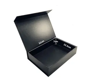 Высокое Качество Пользовательский логотип пустой Магнитный закрытие Подарочная коробка пакет