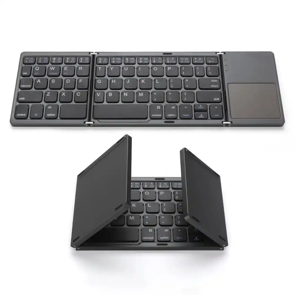 Ce Rohs Opvouwbare Toetsenbord Vouwen Draadloze Bluetooth Tastatur Muis En Toetsenbord Voor Apple