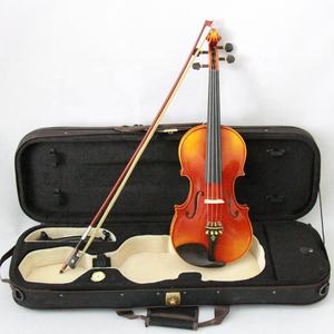 Mejor profesional de alto grado <span class=keywords><strong>barroco</strong></span> abeto cara ébano incrustaciones piezas de ajuste Matt 4/4 hecho a mano pintura violín - Product Image 3