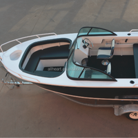 Bateau de pêche en aluminium, eau de secours de 5m, V profond, 16ft, pour 6 personnes
