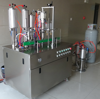 Machine de remplissage semi-automatique pour bombes de peinture aérosol