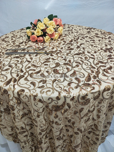 Hermosos Manteles de Lentejuelas Doradas, Manteles Personalizados con Lentejuelas, Decoraciones de Boda, Mantel de Lentejuelas - Product Image 4