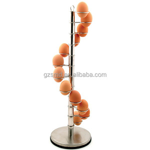 Groothandel Keuken Aanrecht Eierhouder 12 Kopjes Ei Display Rack Spiraal Ei Display Stand