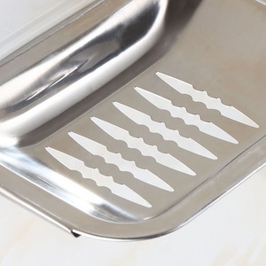 Economico Della Parete Appeso Accessori Per il Bagno Rettangolare Finitura Lucida Rapido Drenaggio di Sapone In Acciaio Inox Piatto Piatto Cremagliera - Product Image 6