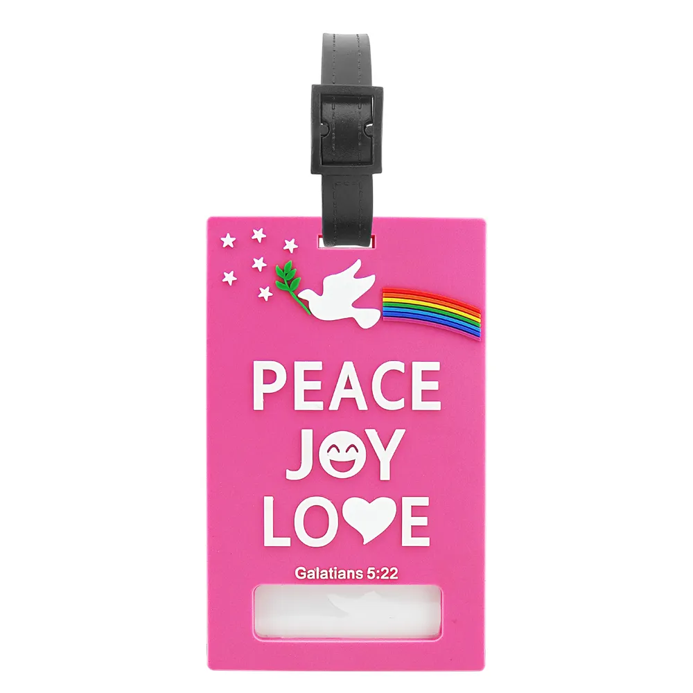 Hot sale pvc Custom Personalized Rubber Leather Luggage Tag