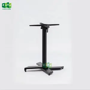 Foshan aluminum bistro table base with folding system (E9840)