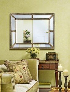 Tuyệt Đẹp Cực Lớn Khung Gỗ Cổ Vát Gương Tường Gương - Product Image 2