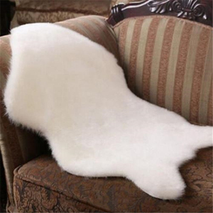 Tourbillon doux fausse fourrure tapis en peau de mouton - Product Image 5