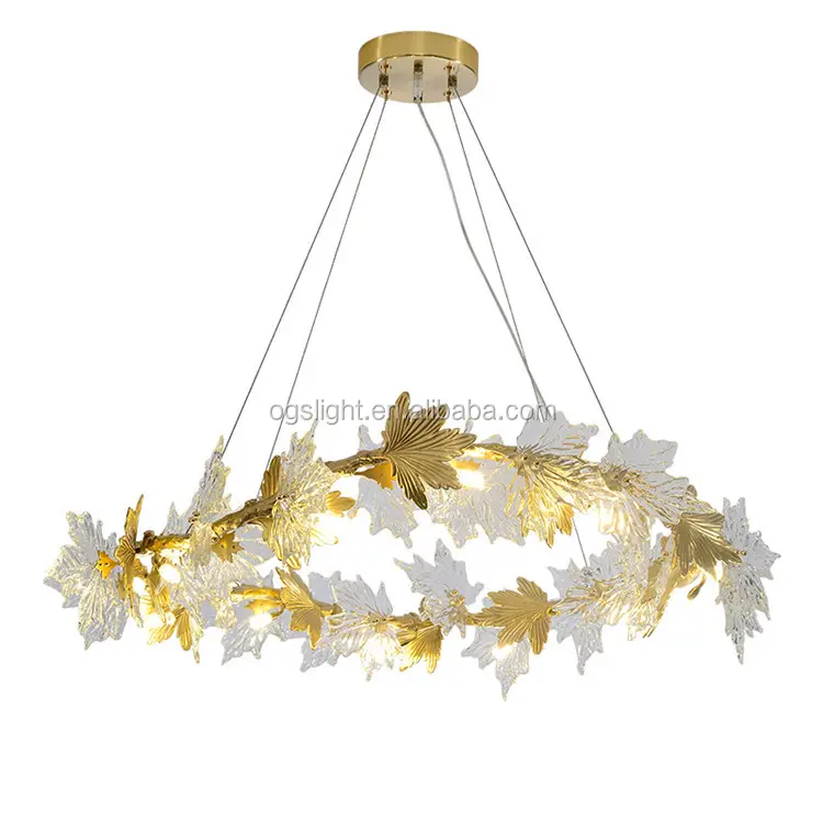 Lustre postiço de cristal de luxo, estilo luminoso, sala de estar, sala de jantar, quarto, lâmpada dourada, personalidade criativa, decorativa