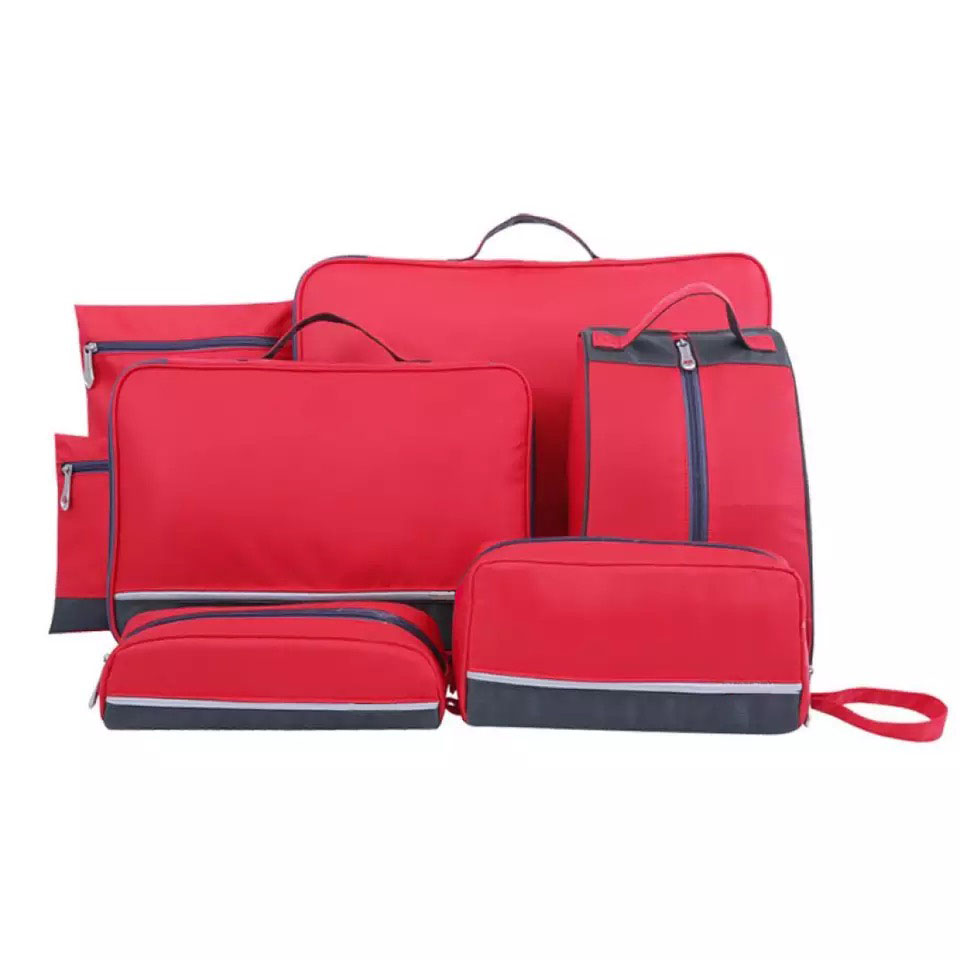 7 шт набор белья дорожная сумка-Органайзер, Одежда Нижнее белье обувь хранения туалетных Путешествия Упаковка Кубики наборы отделения