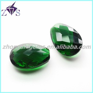 Flat Cut Faceted Pendant CZ <strong>Fake</strong> <strong>Gemstone</strong> - Product Image 2