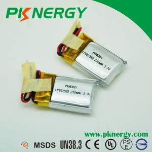 Alta tasa de c <span class=keywords><strong>3</strong></span>.7 v 220 mah li-ion RC de la batería eléctrica de juguete - Product Image 1