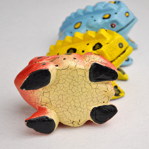 Artisanat classique diverses couleurs drôle enfants jouet Simulation croassement en bois <span class=keywords><strong>grenouille</strong></span> chanceuse 6 cm - Product Image 5