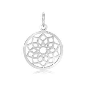 Risultati dei gioielli accessori che fanno ciondolo all'ingrosso in acciaio inossidabile guarigione del metallo Yoga 7 Chakra guarigione segno simbolo fascino - Product Image 6