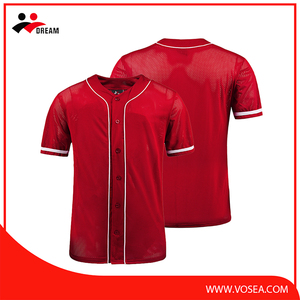 2017 most popular oversized button baseball jersey - Product Image 3