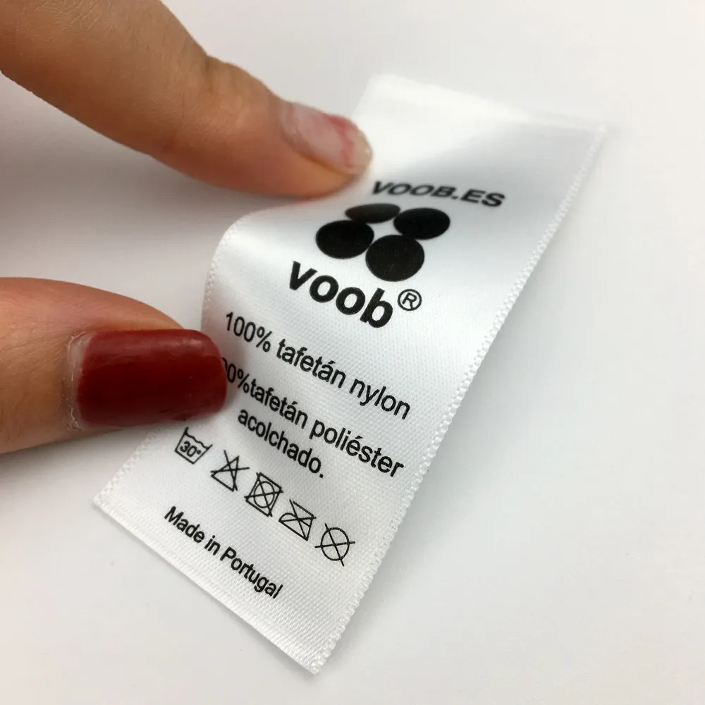 custom made in china fabric clothing maker garment care labels