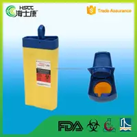 Syringes Disposal Portable 0.4L Square Medical Waste Safety Needle Box Sharp Container sharp container scharfe box