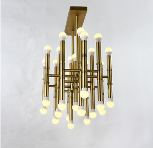 JYLIGHTING Meurice Modern Rectangular Pendant Lamp LED <strong>Light</strong> Design with Metal Glass for Restaurant <strong>Dining</strong> Lighting Fixtures - Product Image 3