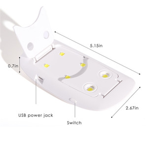 Lámpara de Uñas <span class=keywords><strong>UVLED</strong></span> Mini Sun de 12w con Diseño de Ratón - Product Image 2