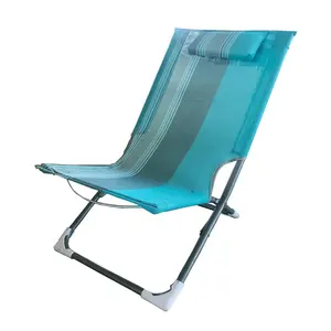 Folding metal lidl beach chair for beach