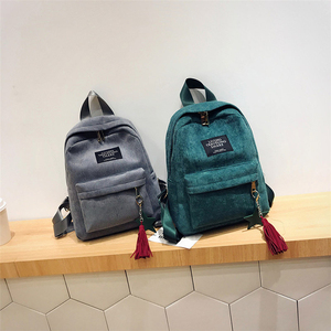 Venta al por mayor, nueva tendencia para adultos, mochila japonesa de pana de color sólido, <span class=keywords><strong>randoseru</strong></span> - Product Image 6