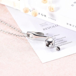 Musica Nota Monili Memorial In Acciaio Inox Collana Ceneri di Cremazione Urna Keepsake Sliver Tono Locket per <span class=keywords><strong>amore</strong></span> - Product Image 4