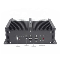 Mini PC Industrial de Escritorio con 2 Intel Nuc, RS485, GPIO, Ranura para Tarjeta SIM, Intel Core I5 I7 J1900, Sin Ventilador