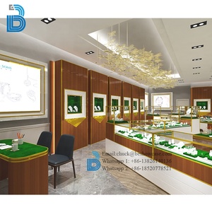 ร้านขายเครื่องประดับที่เรียบง่ายร้านตกแต่งภายในการออกแบบเคาน์เตอร์รูปภาพร้านค้าตู้เครื่องประดับเงิน - Product Image 3