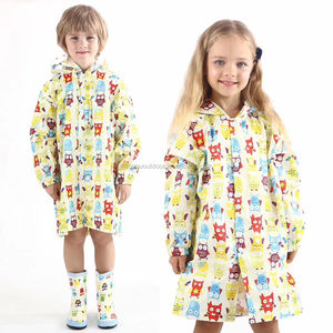 Impermeable Infantil Económico de China con Diseño de Animales de Dibujos Animados, Impermeable de Buena Calidad con Diseño de Búho, Poncho de Nailon para Niños - Product Image 5