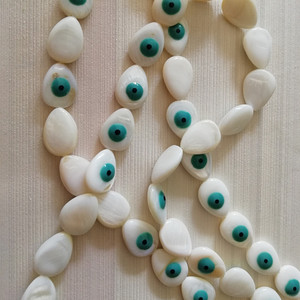 Alla moda madreperla conchiglia perline turchia marchesa osso malocchio e perline di corallo - Product Image 5