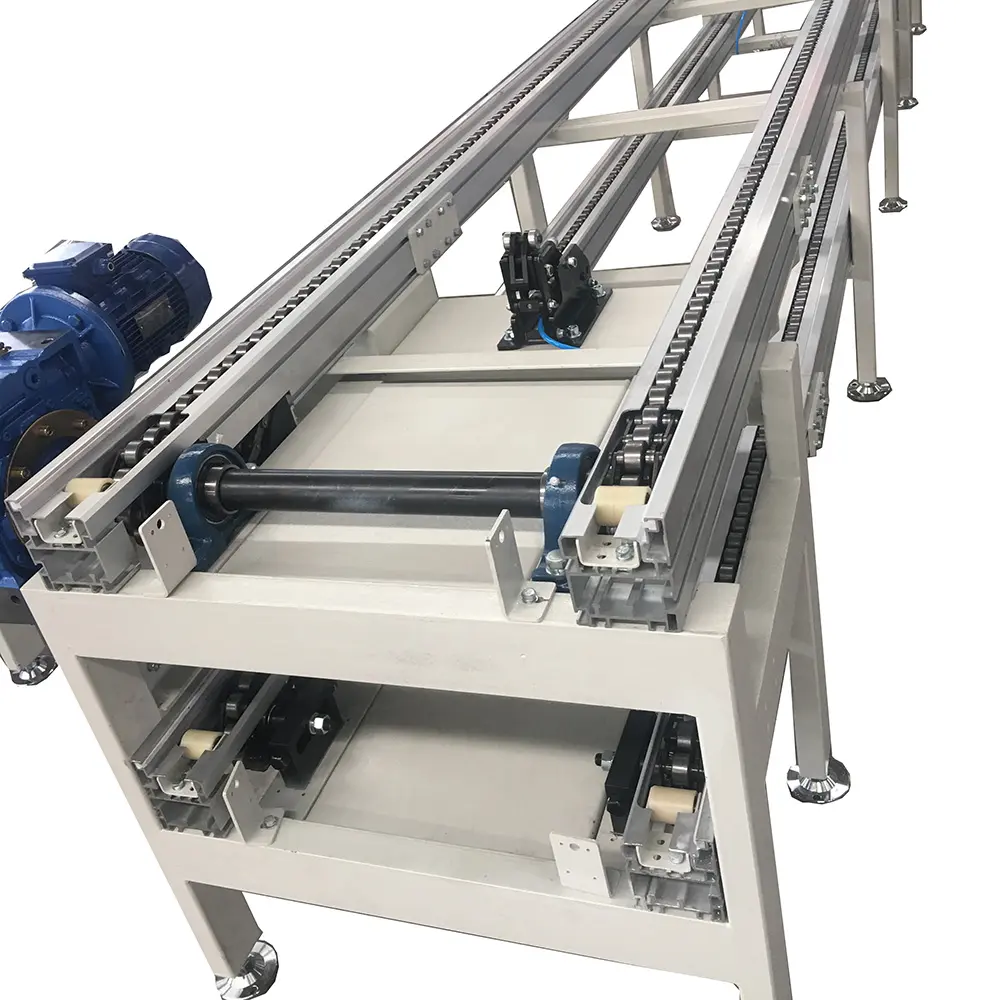 Customized conveyor systems aluminium double speed chain conveyor