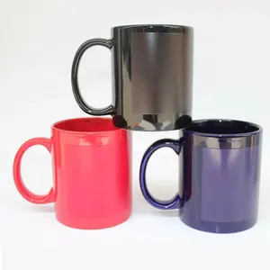 Red Black Blue Glossy Color Changing Plain Sublimation Mug