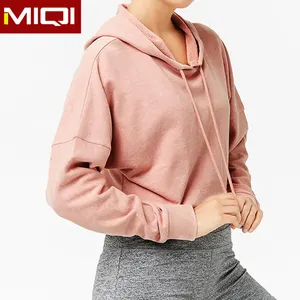 Thể Thao Workout Trang Phục Womens Phòng Tập Thể Dục Mặc Thể Dục Hoodies Yoga Crop Top OEM