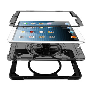 Heavy-Duty xoay chân đế trường hợp máy tính bảng với dây đeo da Vật liệu silicon Tương thích cho <span class=keywords><strong>iPad</strong></span> Pro 10.5 inch 3/10 không khí 5/2019 - Product Image 4