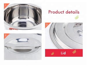 Tam boy 410 paslanmaz çelik pişirme tayland tencere seti mutfak gereçleri tencere setleri kazan çorba için - Product Image 4