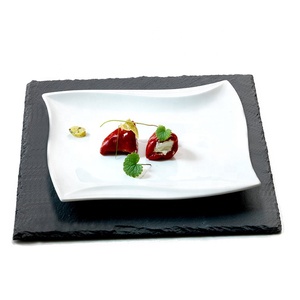 Vente en gros de bols en céramique rectangulaires avec logo personnalisé, planches à fromage en ardoise, ensemble de tapas - Product Image 6