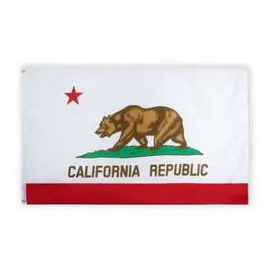 Atacado Estoque 3 x Stf 5 Impressão Estados Unidos Bandeira Da Califórnia República Califórnia Urso